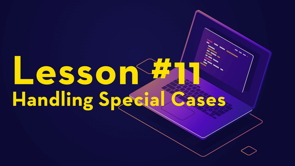 #11. Handling Special Cases video image